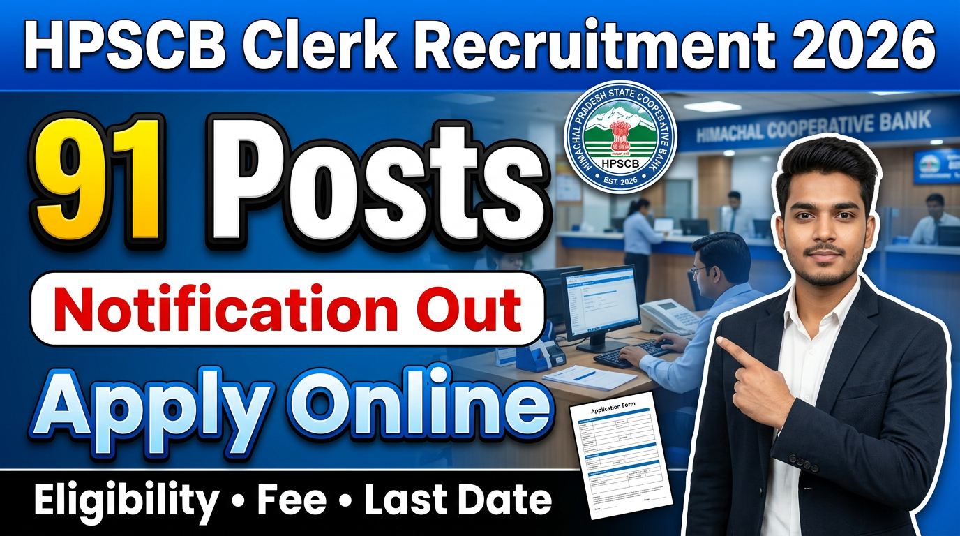 HPSCB Junior Clerk Recruitment 2026