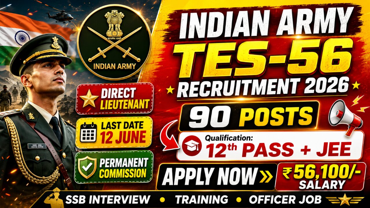 Indian Army TES 56 Recruitment 2026
