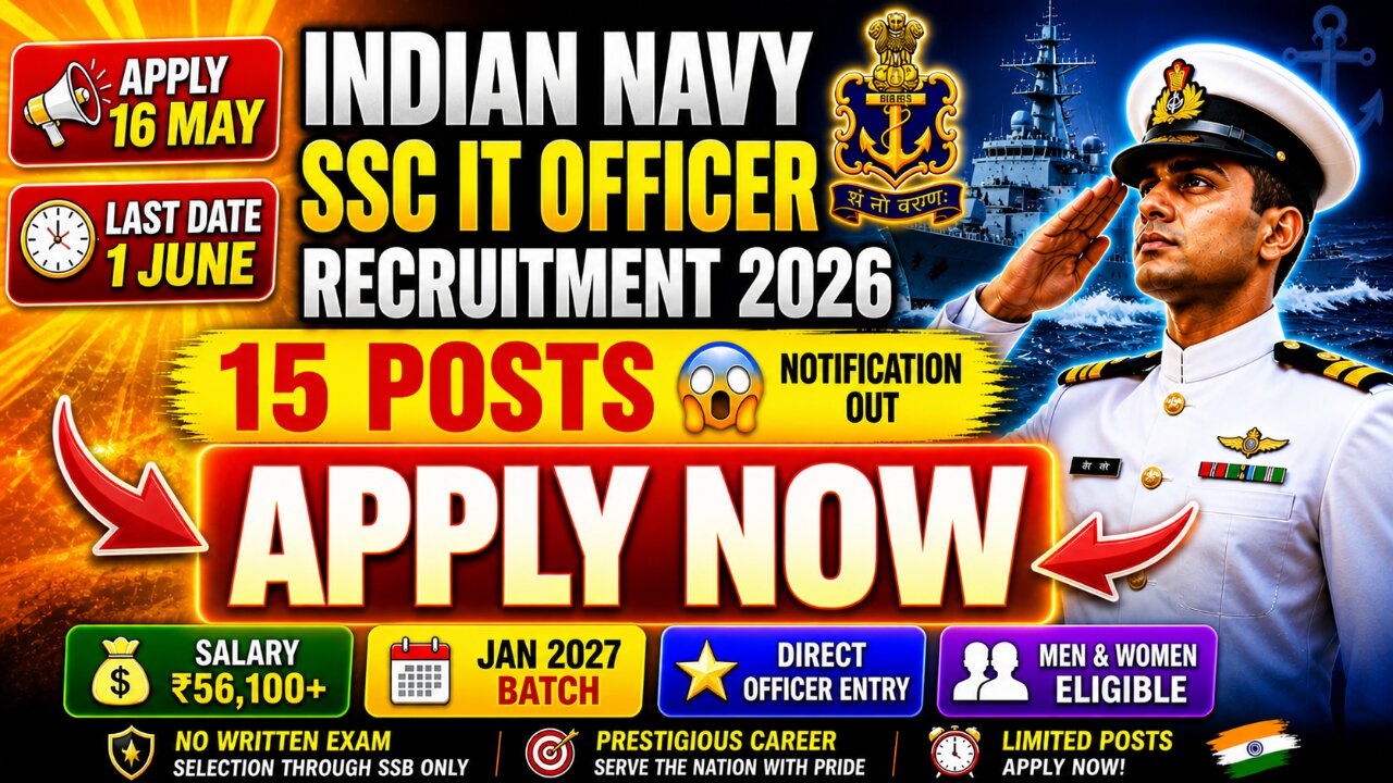 Indian Navy SSC IT Officer Recruitment 2026