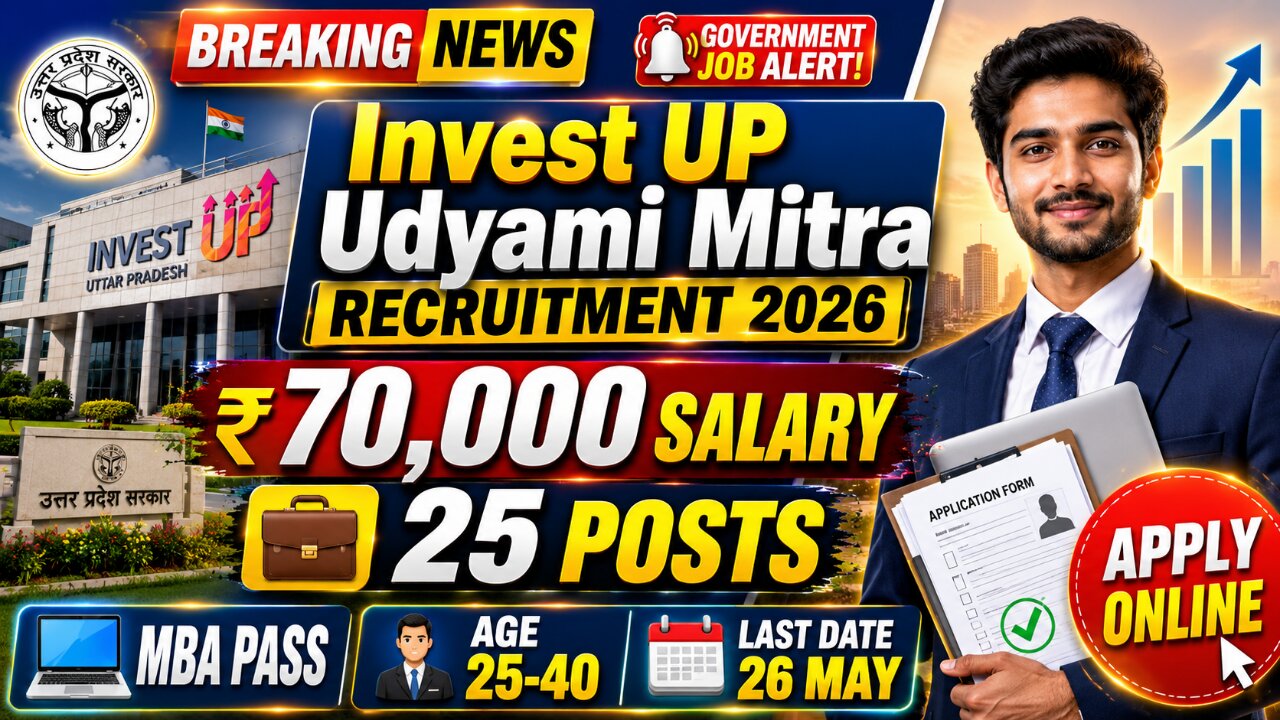 Invest UP Udyami Mitra Recruitment 2026