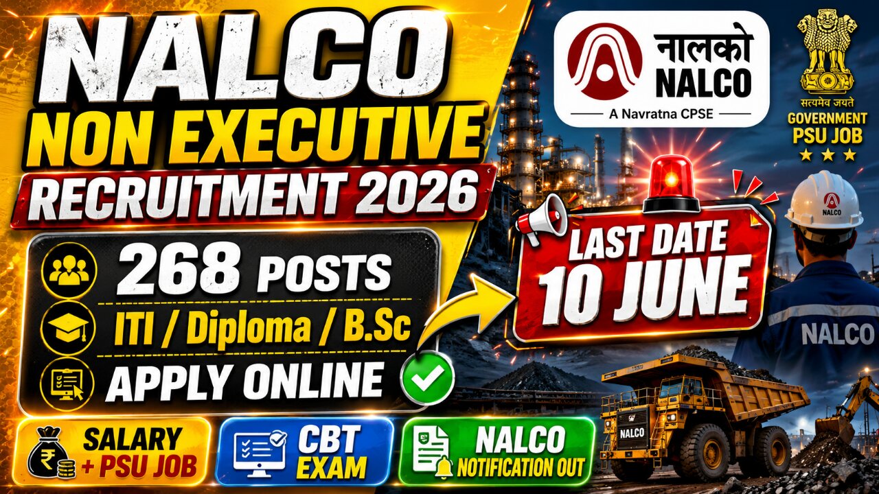 NALCO Non Executive Recruitment 2026