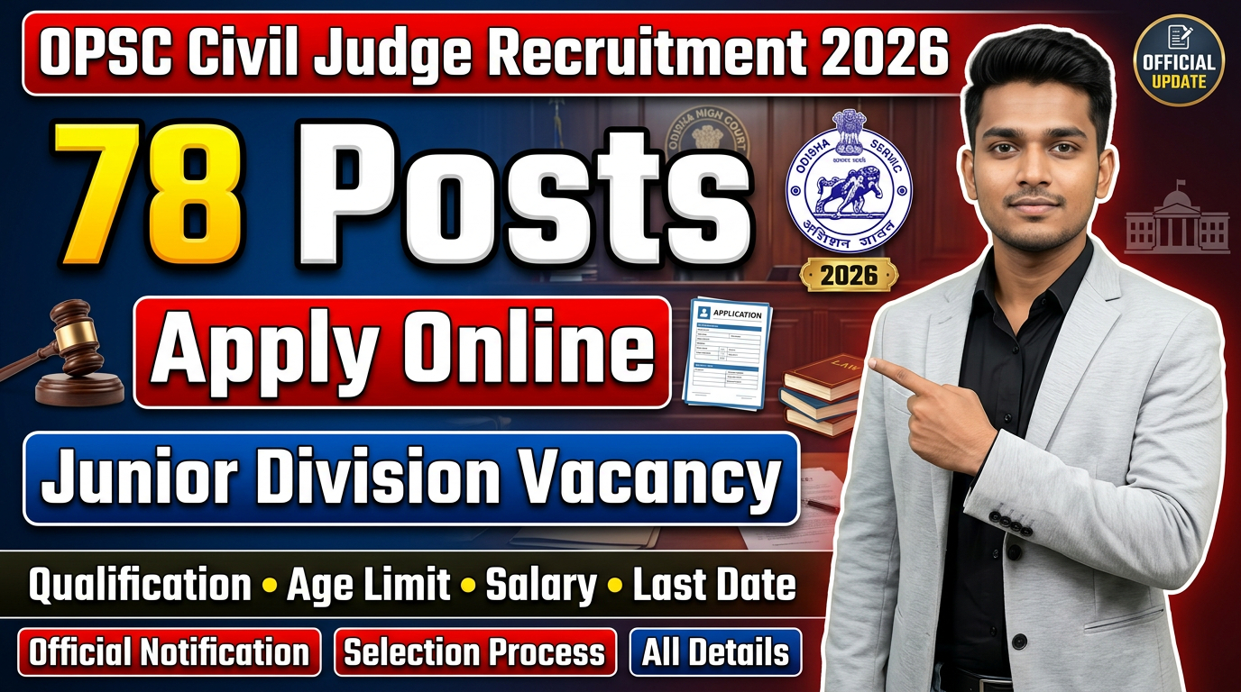 OPSC Civil Judge Recruitment 2026