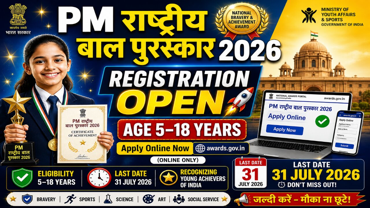 PM Rashtriya Bal Puruskar 2026