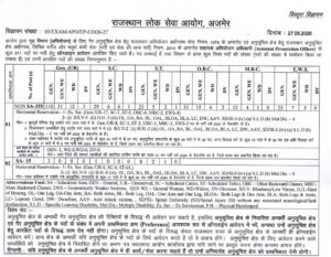 RPSC Assistant Prosecution Officer Recruitment 2026