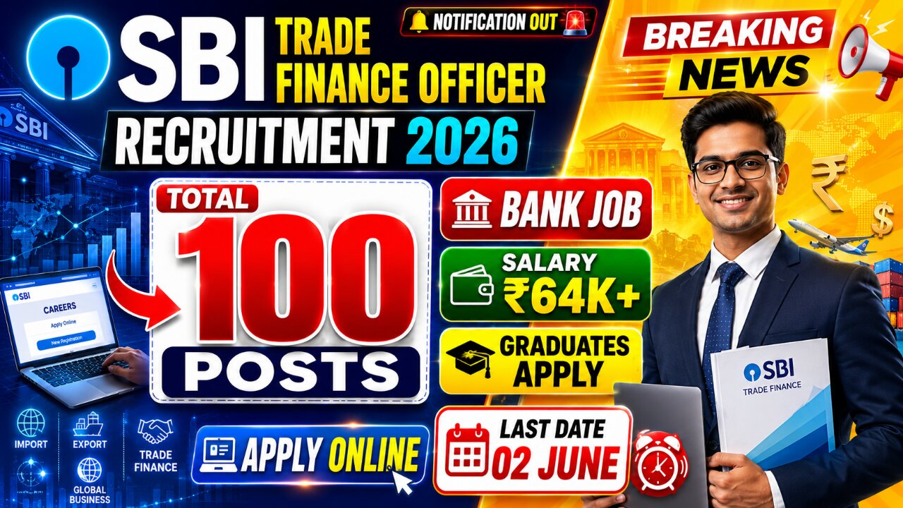 SBI Trade Finance Officer Recruitment 2026