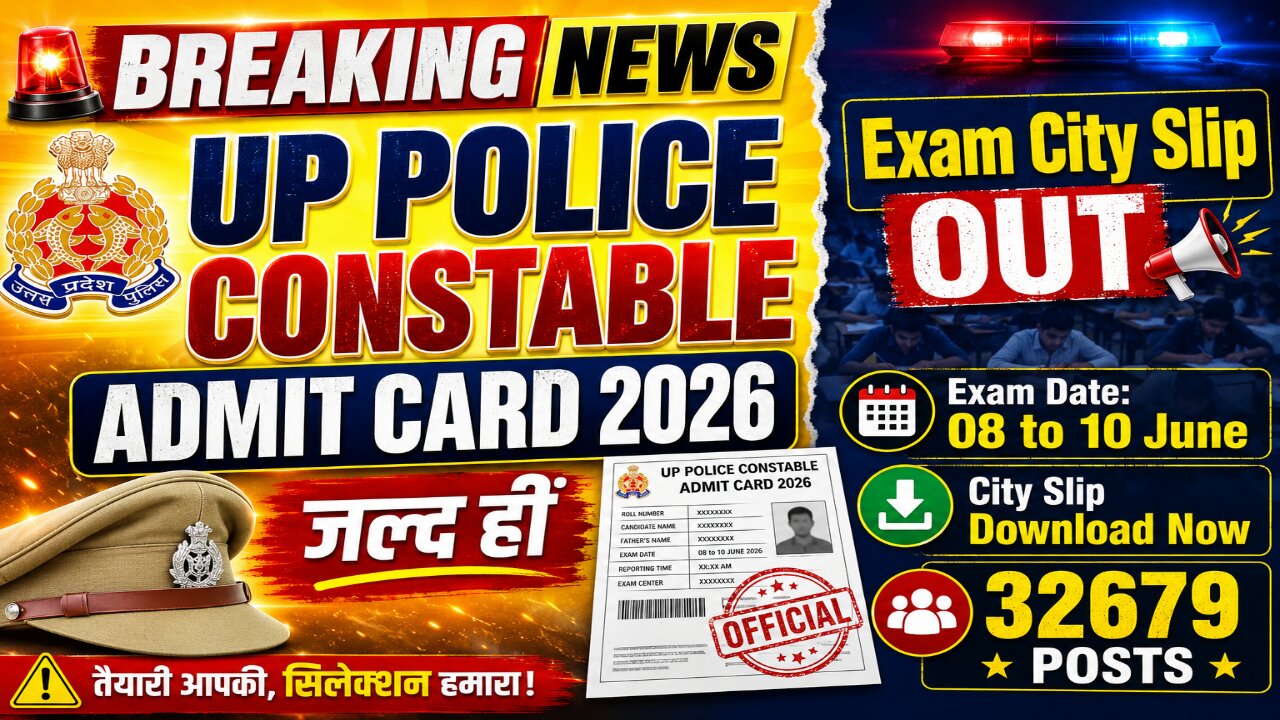 UP Police Constable Admit Card 2026