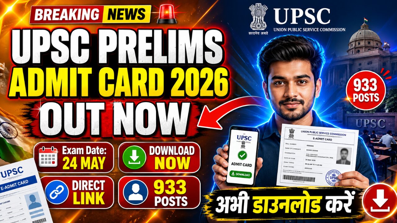 UPSC Prelims Admit Card 2026