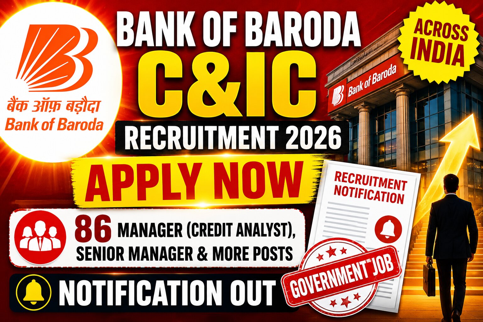 Bank of Baroda C&IC Recruitment 2026