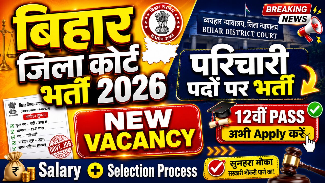 Bihar District Court Parichari Bharti 2026
