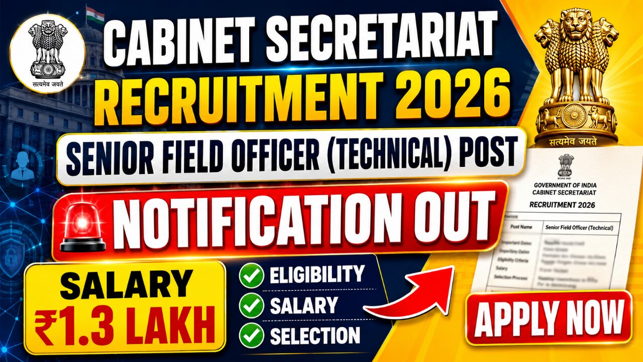 Cabinet Secretariat Recruitment 2026