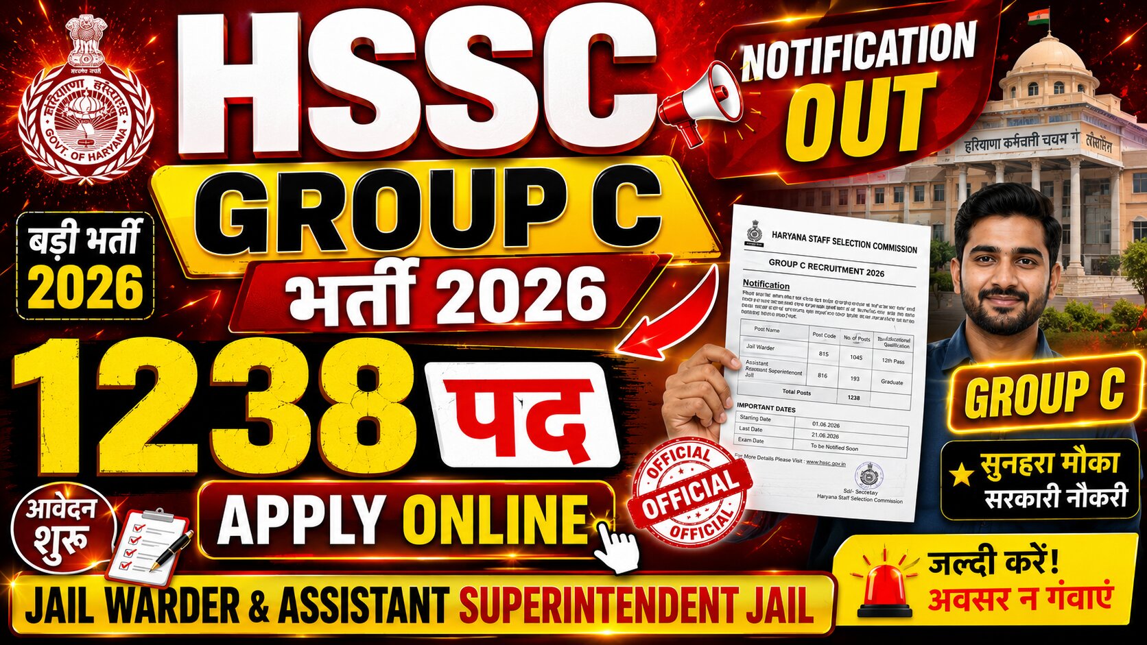 HSSC Group C Recruitment 2026