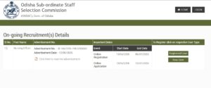 OSSSC Nursing Officer Recruitment