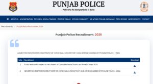 Punjab Police Constable Admit Card