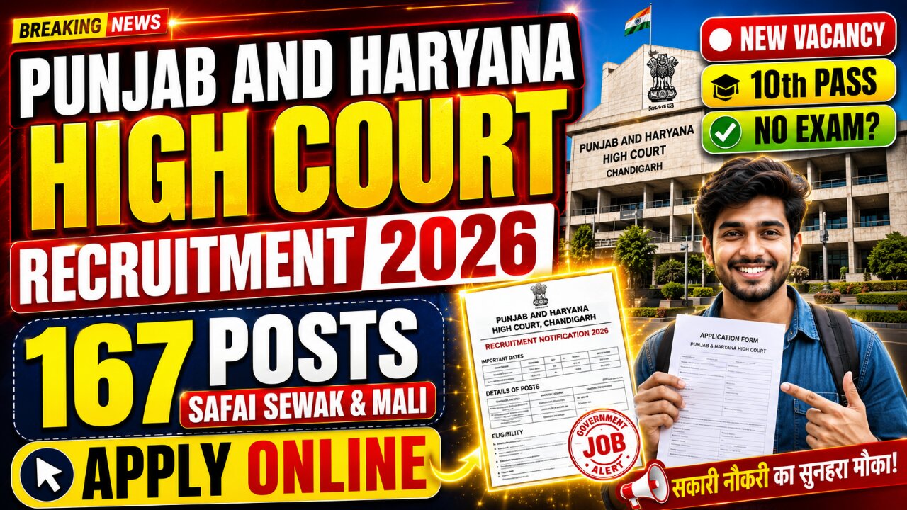 Punjab and Haryana High Court Recruitment 2026