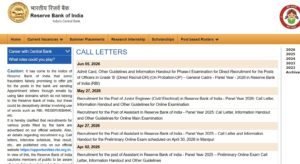 RBI Grade B Admit Card 2026