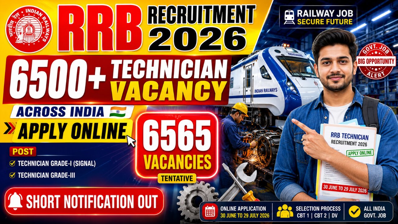 RRB Technician Recruitment 2026